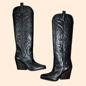 Stella McCartney Faux Leather Cowboy Boots